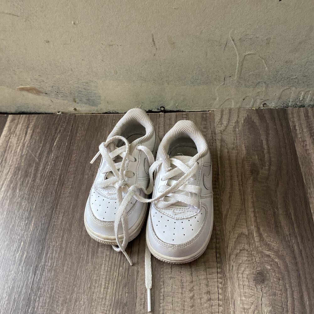 🔥Nike Air Force 1 Low Retro Baby TD 314194 117 Triple White - Size 5 C